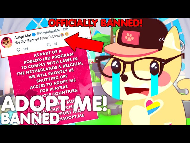 ADOPT ME *OFFICIALLY* GOT BANNED FROM ROBLOX! EVERYONES ANGRY! HERES WHY  + ALL INFO! 