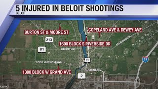 5 people injured in weekend Beloit shootings