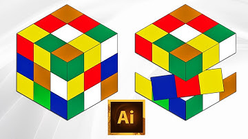 How to Create 3D Rubik Cube in Illustrator 2021