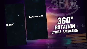 Trending 360 Rotation Lyrical Animation Status Editing|Alightmotion Tutorial