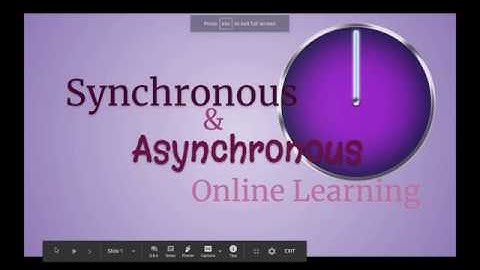 Synchronous and Asynchronous Learning