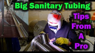 Welding Big Sanitary Pipe And Tubing