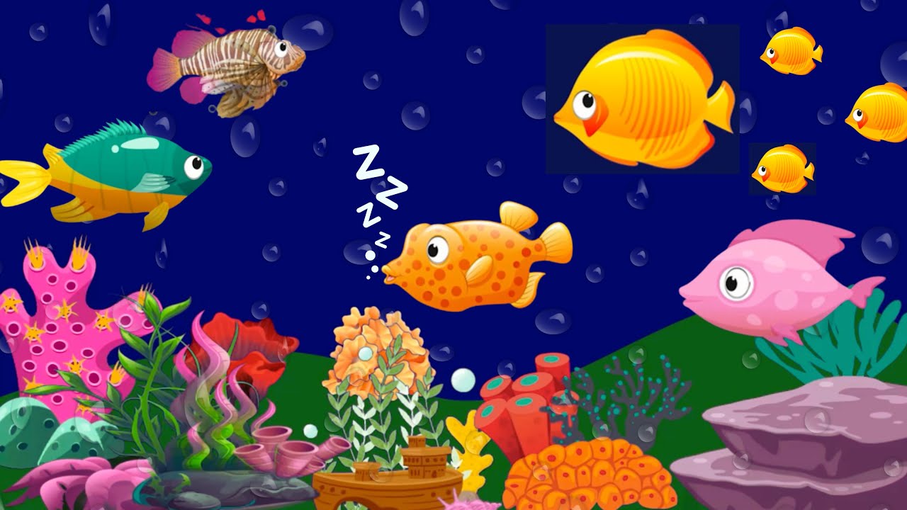 Bedtime Lullaby Songs for Babies with Fish Animations! Baby Lullaby ...