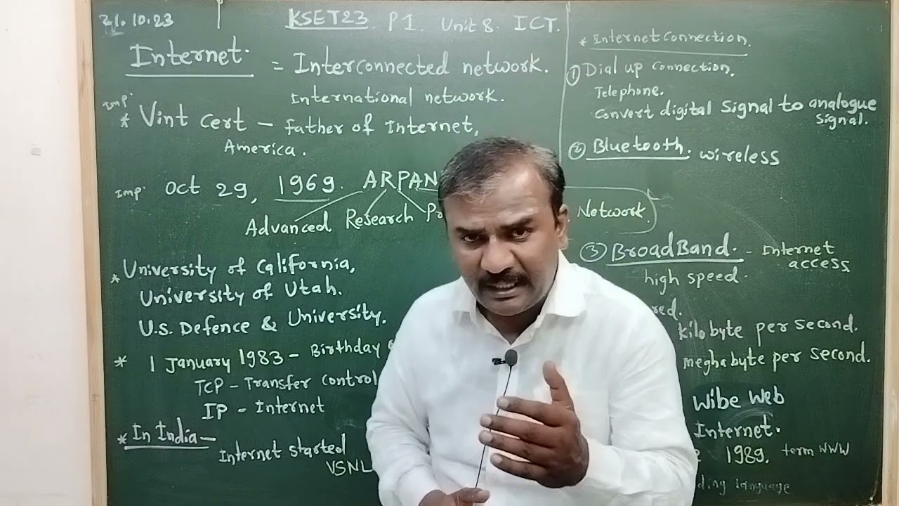 KSET 2023: P1 Unit 8 ICT: Internet Concept By DGK Sir: ICT video 14