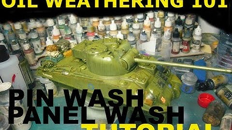 How To Weather Scale Models Tutorial OIL Pin Washes/ Panel Wash