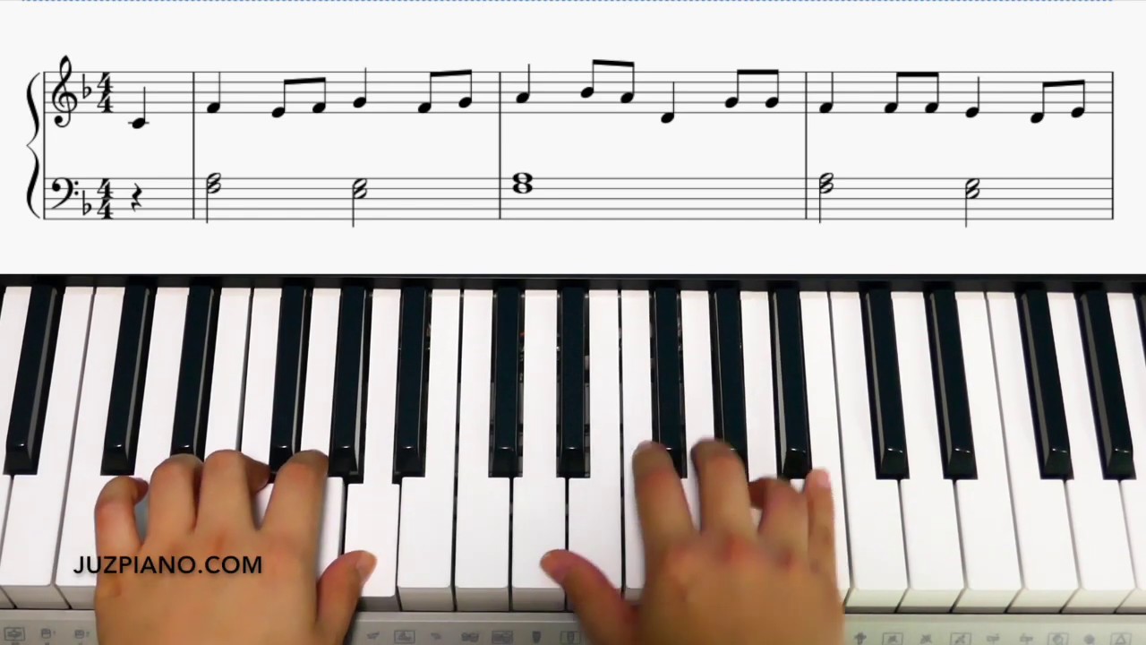 My Grandfather's Clock Piano Lesson Made Easy Level 2 (With Score