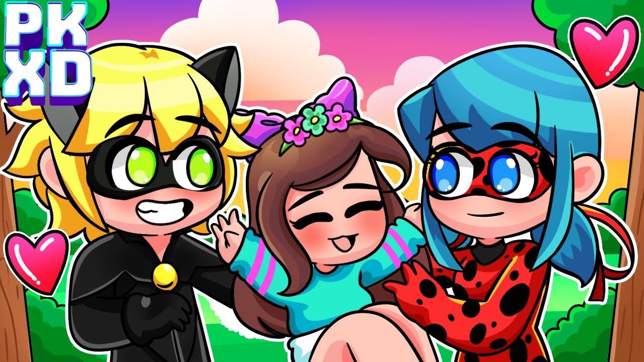 ¡ME CONVIERTO EN LA HIJA DE LADYBUG Y SU NOVIO! 😱✨ ME ADOPTAN EN PK XD🥰 BELA JUEGA PK XD ROLEPLAY