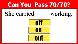 Mixed English Grammar Test ✨ Can You Pass 70/70
