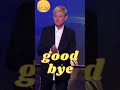 Ellen DeGeneres TEARFUL Goodbye!