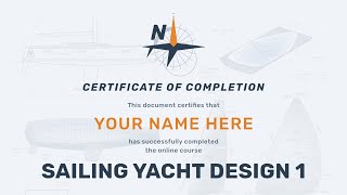 Obtain your Navalapp Certificate in Sailing Yacht Design 1