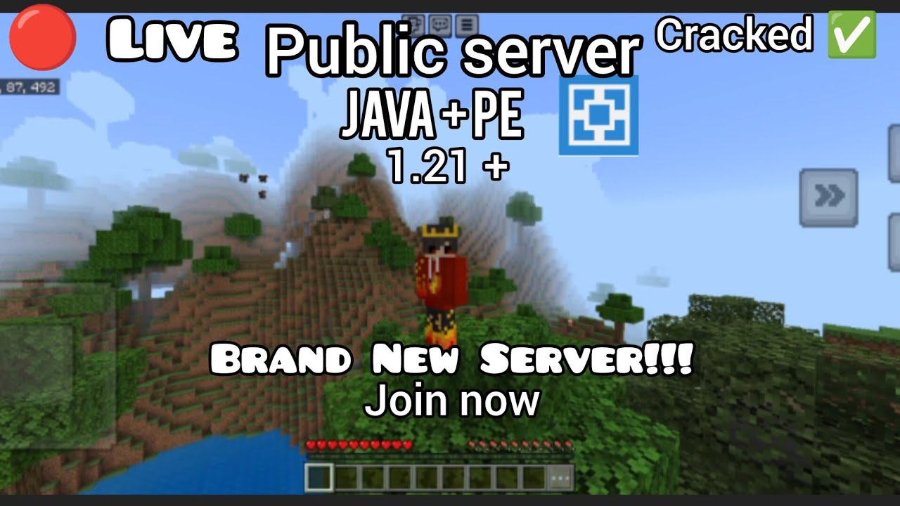 Live ,Minecraft Public Server (Peace SMP) Join Now! Java + Pe | 1.21 ...