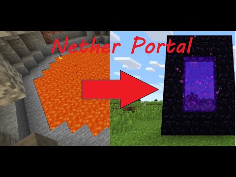 How to make Nether Portal with LAVA POOL?