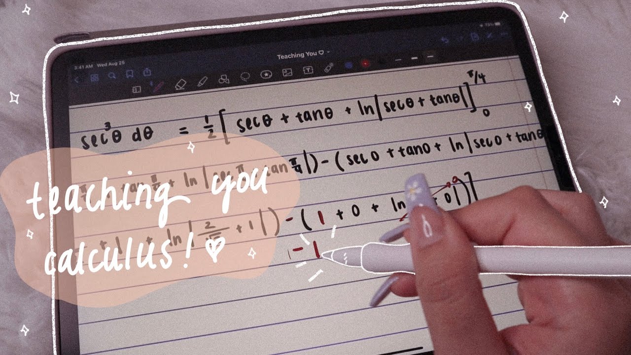 ASMR Teaching you Calculus ➪ Trig sub | iPads sounds, close whispering