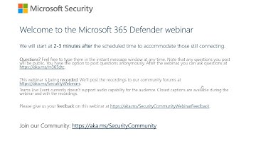 Microsoft 365 Defender webinar: Protect, detect, and respond to Solorigate