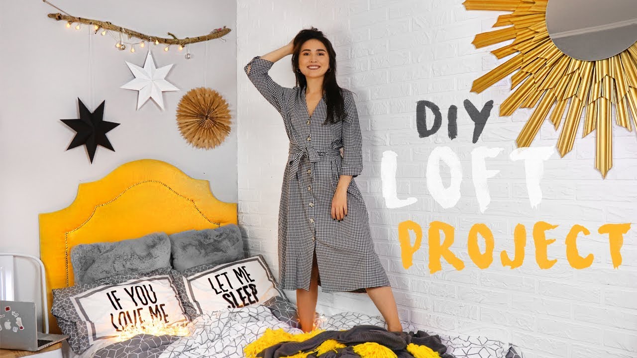 ⁣LOFT PROJECT #12 ПЕРЕДЕЛКА ИЗ ДИВАНА В КРОВАТЬ Новогодний ДЕКОР комнаты