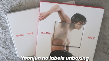 yeonjun no labels part 01 unboxing ~ weverse and regular album version