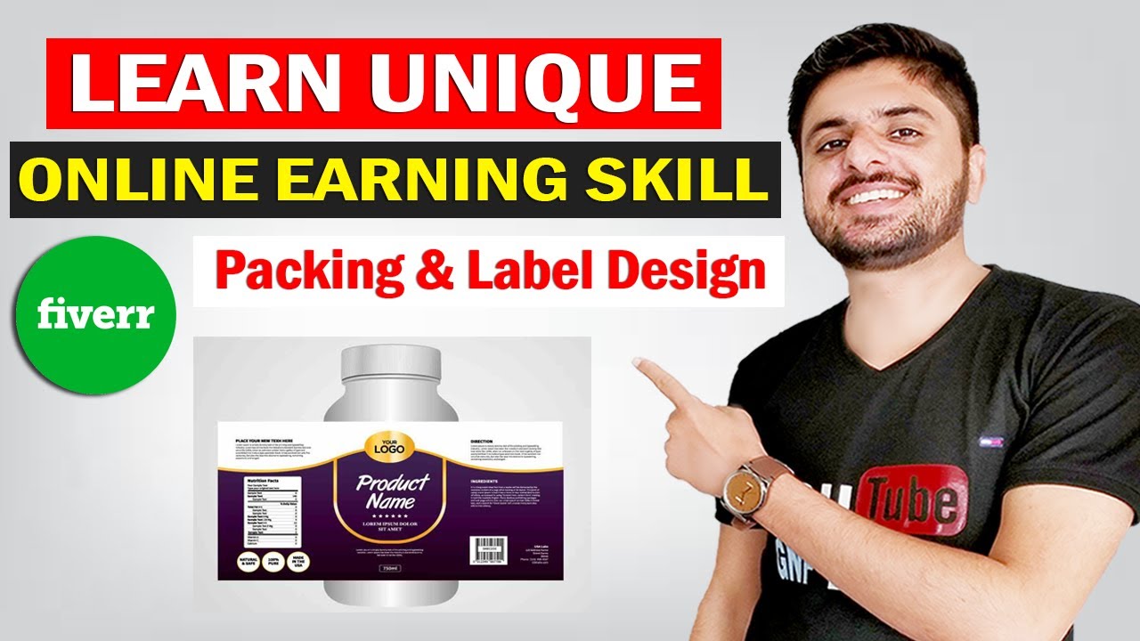Learn Unique Online Earning Skill | Packing Label Design | 