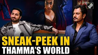 'Thamma' stars Ayushmann, Nawaz offer sneak-peek into their "blood-drinking" characters