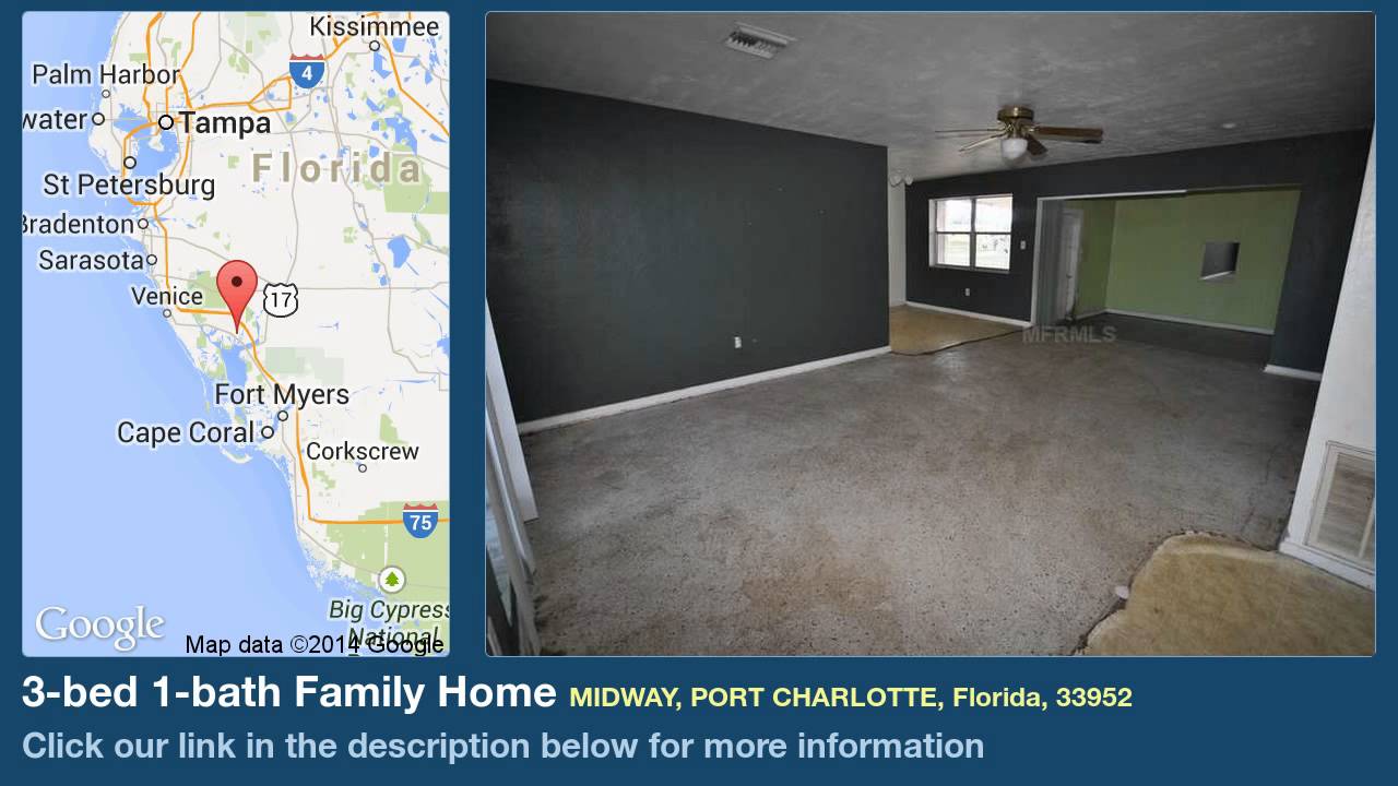 new homes in houston 3-bed 1-bath Family Home for Sale in Port Charlotte, Florida on florida-magic.com