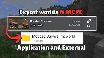 How Export or Back Up Minecraft Worlds on mobile! (Works for Application!)