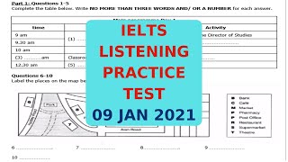 IELTS LISTENING PRACTICE TEST 9 JAN 2021