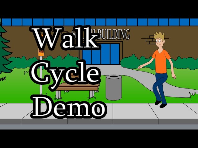 Walk Cycle Demo (Created in OpenToonz)