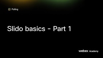 Slido basics - Part 1