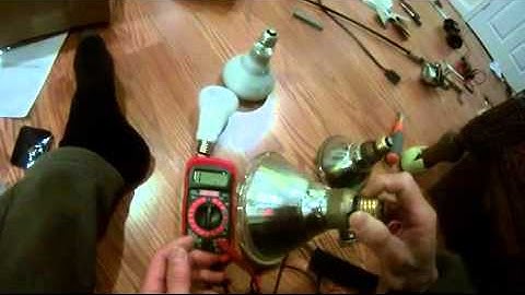 troubleshoot LED light bulb - 60 watts with multimeter