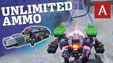 War Robots Test Server - NEW Medium Energy Weapon “Atomizer” Has UNLIMITED Ammo! | WR Gameplay