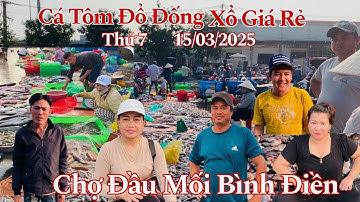 Tôm Cá Đổ Đống Xổ Giá Rẻ Sáng Thứ 7 - 15/03/2025 | Chợ Đầu Mối Bình Điền