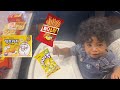MY BABY TRIES KOREAN SNACKS FOR THE FIRST TIME