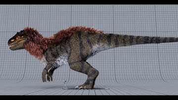 dino Shading #grooming  in #houdini