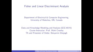Fisher Discriminant Analysis (FDA) and Linear Discriminant Analysis (LDA)