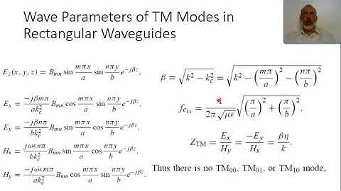 Chapter03 k  Rectangular Waveguide TM Mode