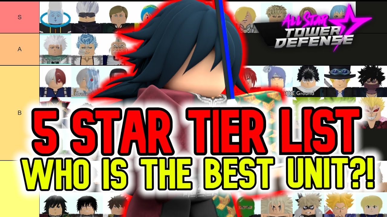 5 STAR TIER LIST! Who is the Best 5 Star Unit in All Star Tower