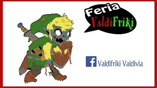 Dibujando Link Zombie / Feria Valdifriki Valdivia