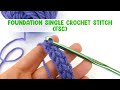 Episode 193: How to Crochet the Foundation Single Crochet Stitch (fsc)