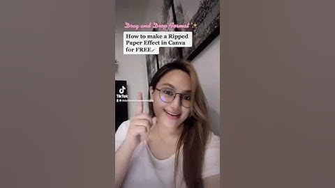 How to make a Ripped Paper Effect in Canva for Free! (Drag & Drop Format)