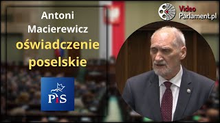 Antoni Macierewicz: Tusk zachowywał się jak SZALENIEC!