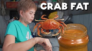 Making Crab Fat Paste (Taba ng Talangka, Aligue) Pampanga Philippines