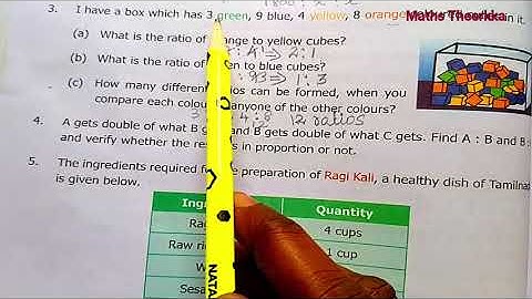6th maths term 1 exercise 3.4 | chapter 3  | Ratio and proportion