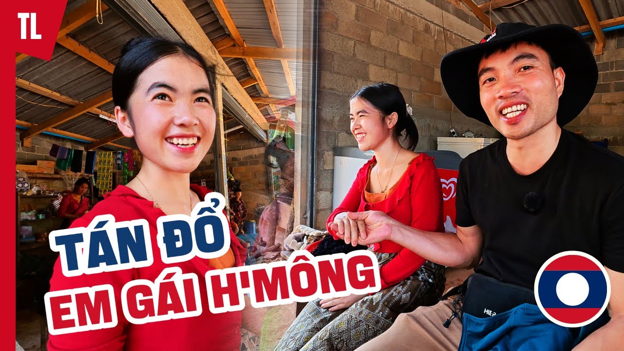 Đến nơi từng là đất Việt Nam: Bất ngờ gặp em gái Hmong siêu dễ thương | Phượt Bắc Lào #15