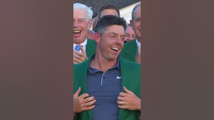 Rory McIlroy receives his Green Jacket. #themasters