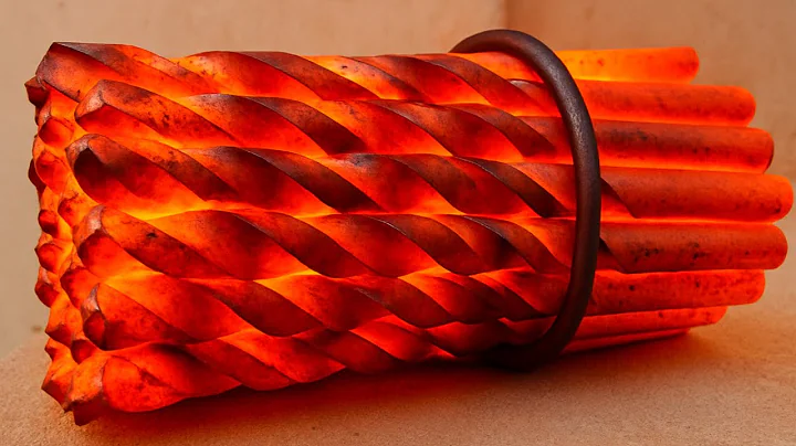 Turning High Carbon Steel Drill Bits into a Forged Damascus Blade