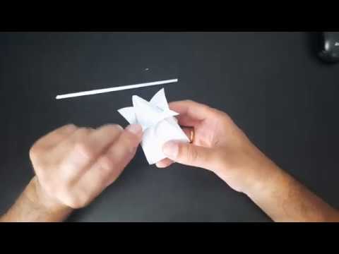 Origami - How to Make Paper Flowers - Origami Lotus Flowers - ქაღალდის ყვავილის გაკეთება