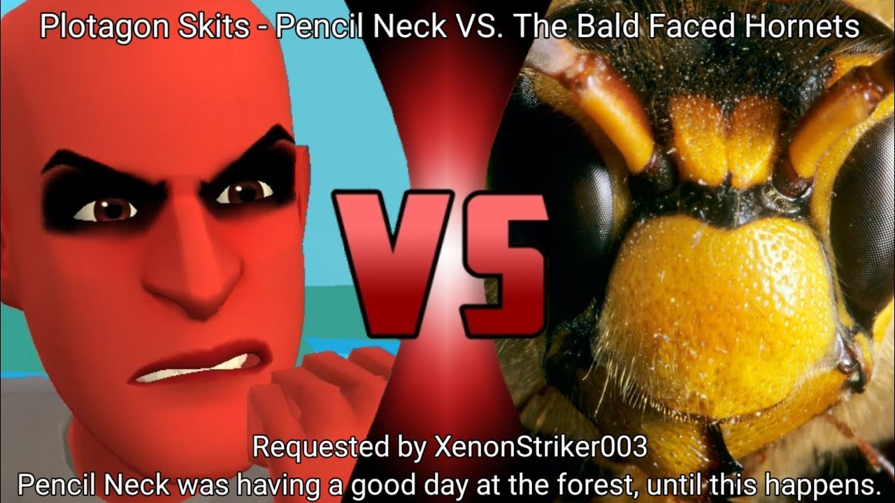 Plotagon skits pencil neck vs the bald faced hornets youtube