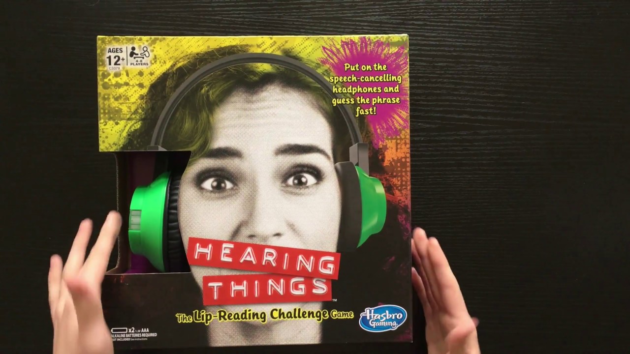 Unboxing Hasbro's Hearing Things Game Whisper Challenge - YouTube