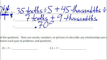 October 11   Math Module 1   Lesson 13   Deeper Division With Decimals