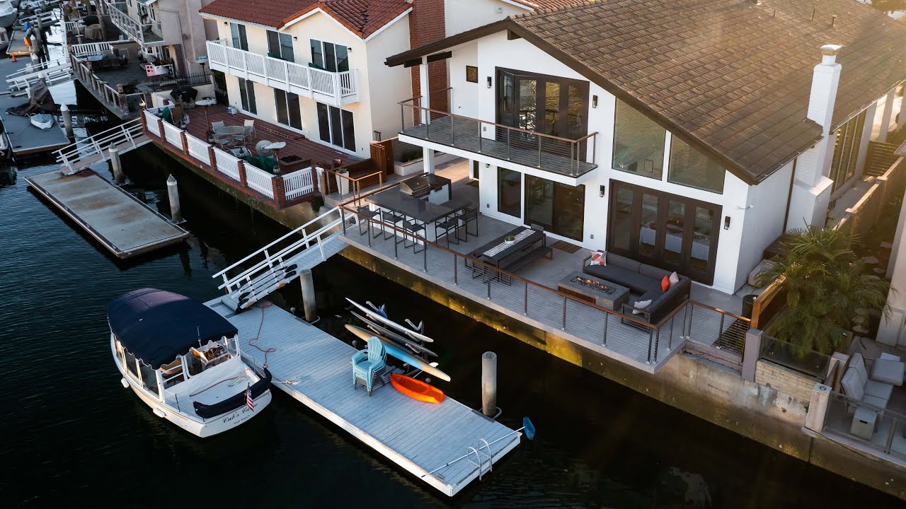 The Ideal Oceanside Deck Build w/ Fire Pit Landscape Design