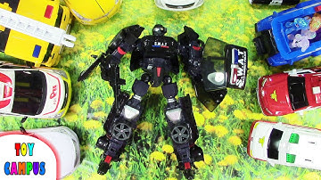 Hello Carbot S.W.A.T Veloster Sky Robot to Car | 헬로카봇 벨로스터 스카이 SWAT | ToysReview ToyCampus